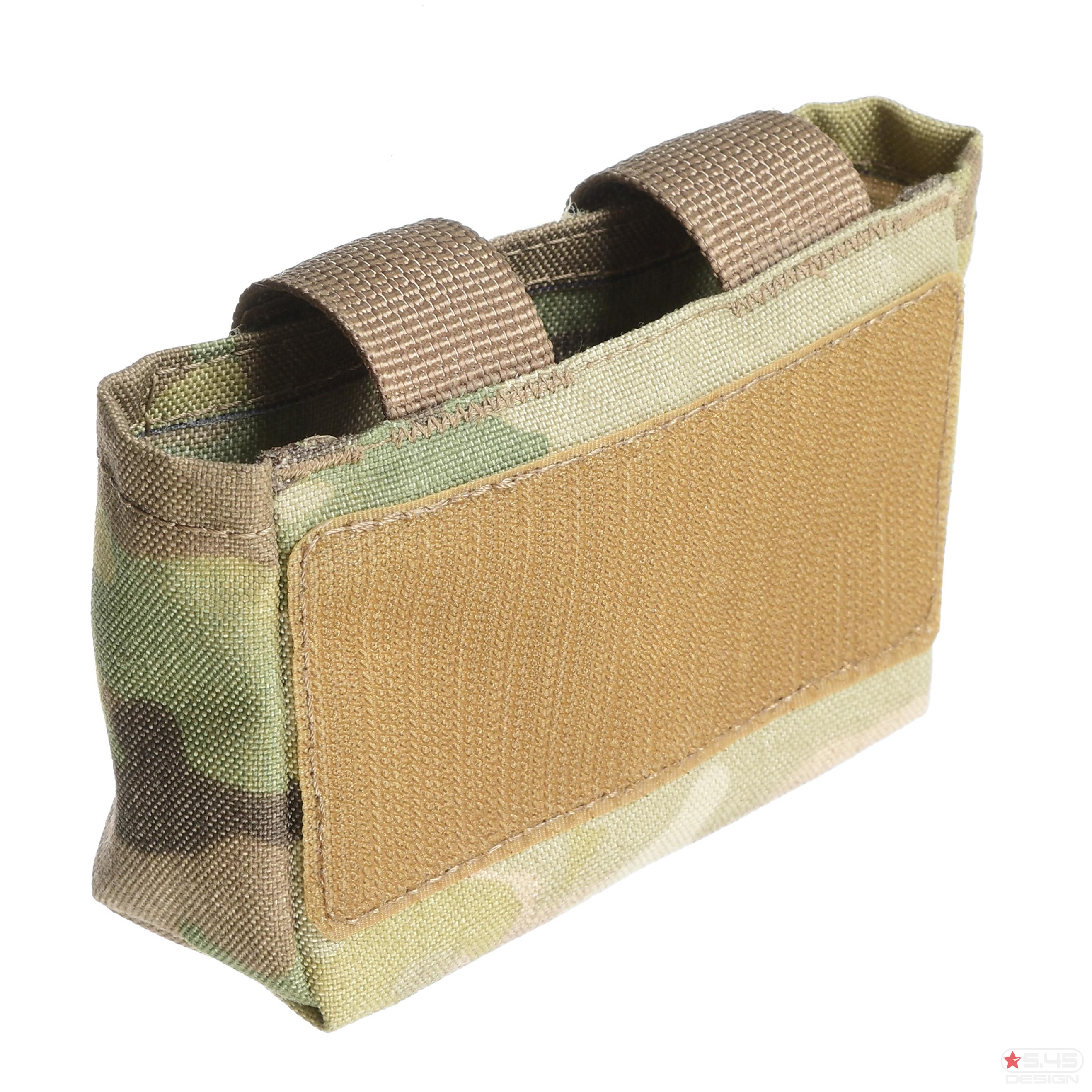 One of the pouch sides is equipped with a strong Velcro panel for attachment purposes.